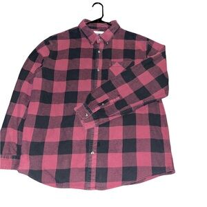 Magellan Men’s X-Large Plaid Flannel Button-Down Shirt | Classic Casual Shirt